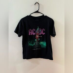 AC/DC 2001 Tour Black Band T Shirt